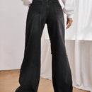 EZwear Jeans de pierna ancha con estampado grafico