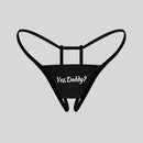 2 piezas de ropa interior sexy para mujeres, ropa interior sexy, tanga sin entrepierna estampado grafico