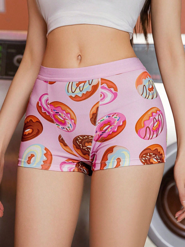 Eraneu Pantalones cuadrados sencillos comodos y transpirables para mujeres, dulces y encantadores, 1 pieza