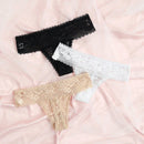 Set de 3 tangas de encaje para mujer