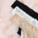 Set de 3 tangas de encaje para mujer