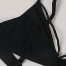 Sujetador inalambrico sexy para mujeres, diseno de tirantes cruzados, decoracion suave y transpirable para uso diario