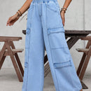 LUNE Jeans de carga con bolsillo de aleta en el lateral