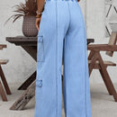 LUNE Jeans de carga con bolsillo de aleta en el lateral