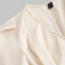 Mulvari Camisa diaria sencilla de unicolor para mujer con escote en V