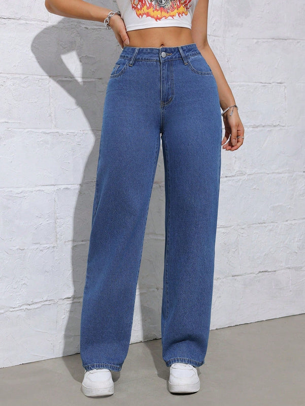 Jeans bordados de diseno unico estilo callejero para mujeres