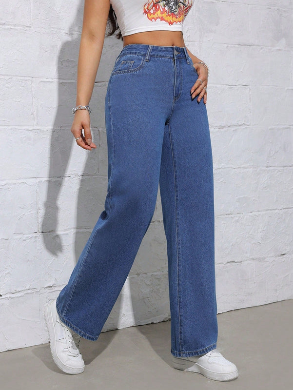 Jeans bordados de diseno unico estilo callejero para mujeres