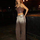 Forever 21 Jeans extremadamente amplios con lavado en degradado ombre