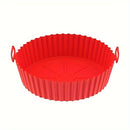 Forros de silicona para freidora de aire, 1 pieza - Reutilizable, antiadherente, fácil de limpiar, resistente al calor hasta 450°F, insertos de olla multiusos para freír, hornear, asar - Accesorio de cocina duradero para una cocción más saludable