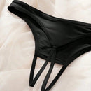 Tanga sexy e imprseionante para mujer con estampado, entrepierna abierta y personalidad en ropa interior