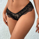 Classic Sexy 1 pieza Ropa interior femenina sexy de encaje negro semitransparente
