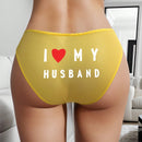 Ropa interior para mujer de patron amarillo sexy con lazo, adorno de colgante de corazon y brillantes