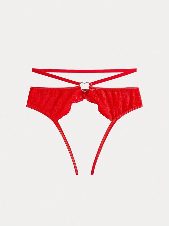 SpicyHot Ropa interior sexy para mujer con encaje y entrepierna abierta (1 pieza)