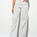 Forever 21 Jeans casuales con estampado de lunares y pierna recta