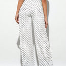Forever 21 Jeans casuales con estampado de lunares y pierna recta