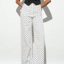 Forever 21 Jeans casuales con estampado de lunares y pierna recta