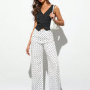 Forever 21 Jeans casuales con estampado de lunares y pierna recta