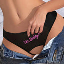 Tanga sexy e imprseionante para mujer con estampado, entrepierna abierta y personalidad en ropa interior