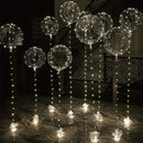 Luces LED para globos, 10 unidades de luces de cadena de bolas Bobo transparentes para decoración, iluminación LED blanca fría para cumpleaños, bodas, aniversarios, San Valentín, Navidad - Alimentación por batería, voltaje de funcionamiento ≤36 V (sin he