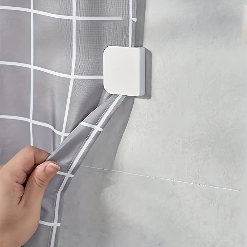2/4pcs Clips de ducha anti-salpicaduras - Instalación fácil, control de cortina, mantiene el baño seco y limpio