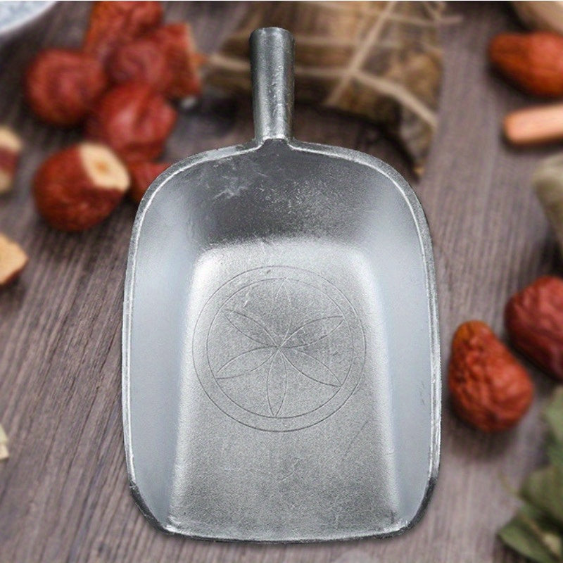 Pala de Aluminio de Alta Resistencia - Diseño Multipropósito y Engrosado para el Manejo Eficiente de Granos y Alimentos, Ideal para Uso Doméstico