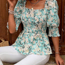 Camisa de verano para mujer con escote en V