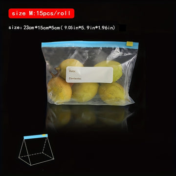 10 piezas/15 piezas/20 piezas Bolsas herméticas para almacenamiento de alimentos - Conservación de la frescura, con cierre y selladas para frutas, granos, verduras y carne - Organizadores de cocina y soluciones de almacenamiento perfectos para cocineros