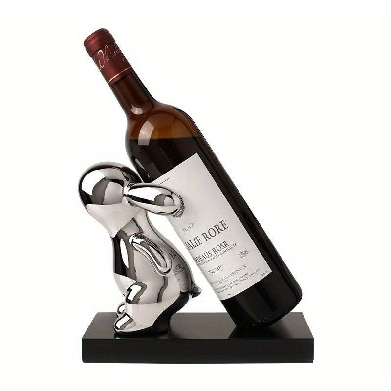 1pc Nuevo Beihanmei Creativo Portavinos de Conejo, Salón, Hogar, Mudanza, Regalo, Selección Estricta, Gabinete de Vino de Cerámica Decoración