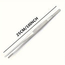 Juego de 2 Pinzas de Cocina de Acero Inoxidable Premium - Duraderas, Ergonómicas para Barbacoa y Cocina, Pinzas Precisas para Manipular Alimentos - Ideales para Asar, Cocinar y Preparar Comidas