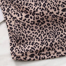 Top corto con estampado de leopardo para el verano