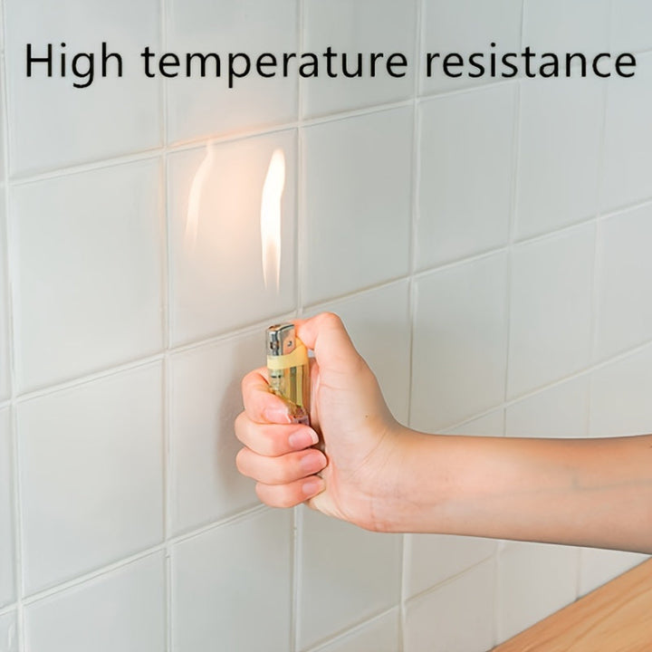 Calcomanías de Pared de PVC de Alto Brillo - Transparentes, Lavables y Autoadhesivas para Azulejos de Cocina, Armarios, Estufas y Campanas Extractoras | Reutilizables, Fácil Instalación, Protección contra Aceite y Agua