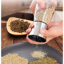 Molinillo de Pimienta Portátil de Acero Inoxidable con Núcleo Cerámico Ajustable - Molinillo Manual para Especias en Casa, Barbacoas y Uso al Aire Libre, Ideal para Moler Especias como Comino, Cilantro y Granos de Pimienta