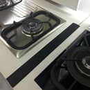 Paquete de 4 cubiertas de silicona para espacios de encimera de estufa, resistentes al calor, tiras de relleno de espacios de cocina impermeables, fáciles de limpiar, espaciadores de sellado cortables para estufas y mostradores
