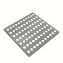 1 rejilla de acero inoxidable para drenaje, protector de hojas – Placa cuadrada resistente al óxido, filtro para protección de desagües exteriores
