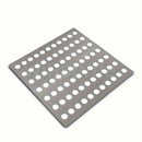 1 rejilla de acero inoxidable para drenaje, protector de hojas – Placa cuadrada resistente al óxido, filtro para protección de desagües exteriores