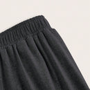 Slayr pantalones casuales de trabajo de estilo ancho con bolsillos y estampado floral gris para mujeres-c