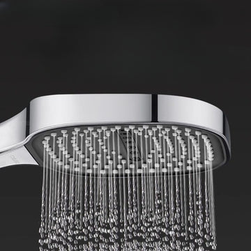 Cabezal de ducha de mano de alta presión con filtro, cabezal de ducha de masaje de montaje en pared de plástico cuadrado para accesorios de baño Decoraciones de Halloween, Navidad