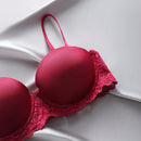 Underwear&sleepwear basics juego de lenceria de 3 piezas/set de sujetador de contraste de encaje de unicolor para mujer