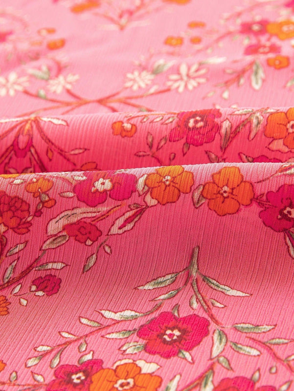 Camisa de mujer de manga larga con estampado floral