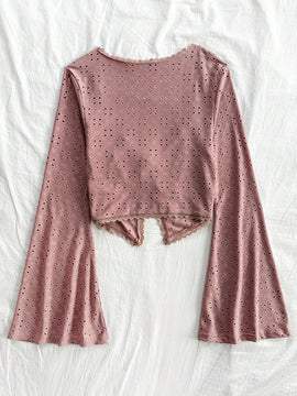Camisa diaria de manga larga simple y lisas para mujer