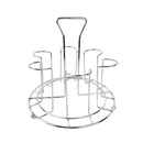 Soporte para tazas de acero inoxidable con base alta, elegante porta vasos de metal, escurridor para mostrador de cocina, organizador de tazas