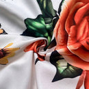 Blusa de manga murcielago con estampado tropical para el verano