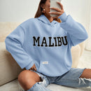 Ezwear sudadera informal con capucha y bolsillo con estampado de letras, para otono/invierno