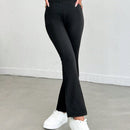 Pantalones acampanados de cintura alta para mujer
