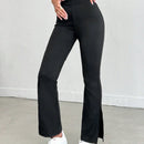 Pantalones acampanados de cintura alta para mujer