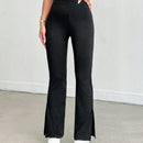 Pantalones acampanados de cintura alta para mujer