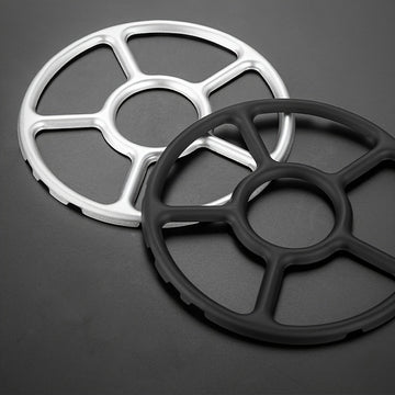 1pc Anillo de Soporte para Quemador de Estufa de Gas de Acero Inoxidable, Soporte Antideslizante para Olla de Leche, Rejilla Auxiliar para Cocinar en Placa de Cocina