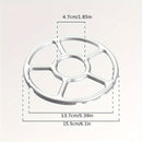 1pc Soporte de Anillo de Quemador de Estufa de Gas de Acero Inoxidable, Soporte Antideslizante para Olla de Leche, Rejilla Auxiliar de Cocina para Cocina de Gas