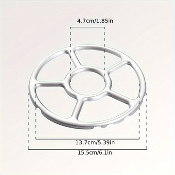 1pc Soporte de Anillo de Quemador de Estufa de Gas de Acero Inoxidable, Soporte Antideslizante para Olla de Leche, Rejilla Auxiliar de Cocina para Cocina de Gas