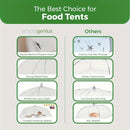 Cubierta de comida de malla blanca, protector de mesa plegable para picnic, gran mantel impermeable a la polvo, herramienta versátil para restaurante y cocina, camión de comida, decoración de Eid Mubarak, equipo de servicio de comida, vajilla para buffet